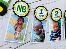 Load image into Gallery viewer, tractor first birthday monthly photo banner
