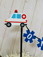 Load image into Gallery viewer, ambulance paramedic emt cake topper bunting