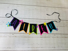 Load image into Gallery viewer, neon stars glow in the dark banner