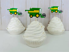 Load image into Gallery viewer, combine harvester cupcake toppers