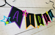 Load image into Gallery viewer, neon stars glow in the dark banner