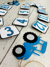 Load image into Gallery viewer, tractor first birthday party decorations photo banner