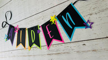 Load image into Gallery viewer, neon stars glow in the dark banner