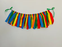 Load image into Gallery viewer, primary colors rag garland