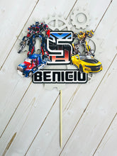 Load image into Gallery viewer, transformers personalized cake topper
