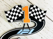 Load image into Gallery viewer, McLaren inspired Formula One racing cake topper