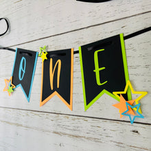 Load image into Gallery viewer, neon stars glow in the dark banner