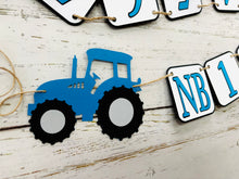 Load image into Gallery viewer, tractor first birthday party decorations photo banner