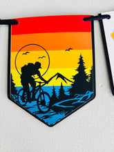 Load image into Gallery viewer, mountain bike happy birthday banner