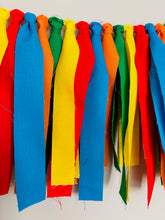 Load image into Gallery viewer, primary colors rag garland