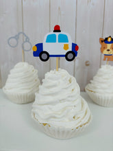 Load image into Gallery viewer, police cupcake toppers