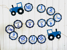 Load image into Gallery viewer, tractor first birthday monthly photo banner