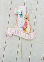 Load image into Gallery viewer, PInk Peter Rabbit Cake Topper