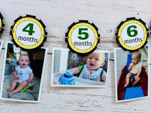 Load image into Gallery viewer, tractor first birthday monthly photo banner