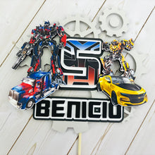 Load image into Gallery viewer, transformers personalized cake topper