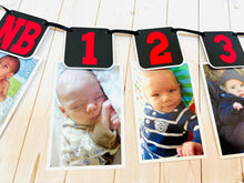 Load image into Gallery viewer, fast one racing first birthday photo banner