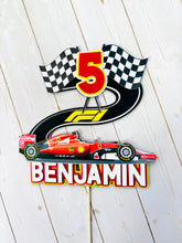 Load image into Gallery viewer, Ferrari F1 Cake Topper