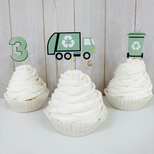 Load image into Gallery viewer, trash truck cupcake toppers