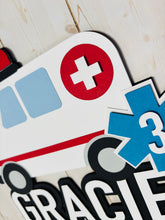 Load image into Gallery viewer, ambulance cake topper