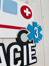 Load image into Gallery viewer, ambulance cake topper