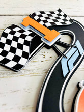 Load image into Gallery viewer, McLaren inspired Formula One racing cake topper