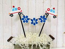 Load image into Gallery viewer, ambulance paramedic emt cake topper bunting