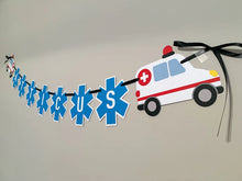 Load image into Gallery viewer, ambulance medic emt name banner