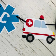 Load image into Gallery viewer, ambulance medic emt name banner