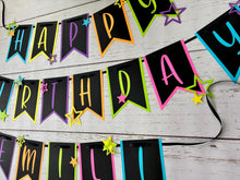 Load image into Gallery viewer, Neon Glow in the Dark Birthday Banner