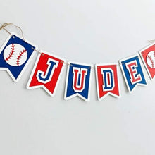 Load image into Gallery viewer, baseball name banner
