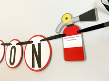 Load image into Gallery viewer, firetruck name banner