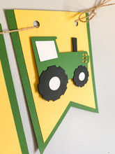 Load image into Gallery viewer, tractor birthday banner