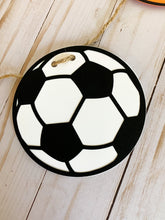 Load image into Gallery viewer, all star sports garland banner with soccer balls, basketballs, footballs and baseballs