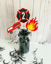 Load image into Gallery viewer, firetruck birthday party decorations