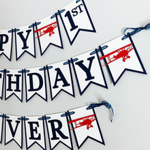 Load image into Gallery viewer, time flies happy birthday banner