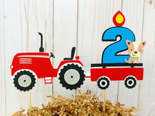 Load image into Gallery viewer, tractor cake topper