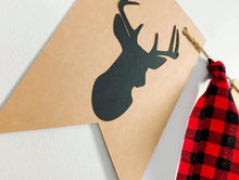 Load image into Gallery viewer, lumberjack first birthday banner