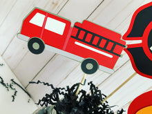 Load image into Gallery viewer, firetruck birthday party decorations