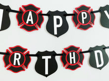 Load image into Gallery viewer, firetruck and police birthday decorations