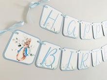 Load image into Gallery viewer, Peter Rabbit Birthday Banner
