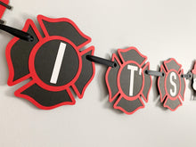 Load image into Gallery viewer, firetruck its a boy banner
