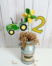 Load image into Gallery viewer, green tractor birthday decorations