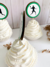 Load image into Gallery viewer, football cupcake toppers