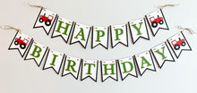 Load image into Gallery viewer, red tractor birthday banner