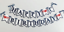 Load image into Gallery viewer, time flies happy birthday banner
