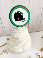 Load image into Gallery viewer, football cupcake toppers