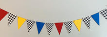 Load image into Gallery viewer, if you ain't first, you're last talladega nights birthday pennant banner