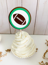 Load image into Gallery viewer, football cupcake toppers