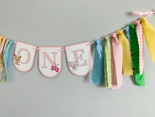 Load image into Gallery viewer, pink barnyard high chair banner