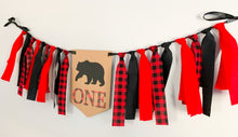 Load image into Gallery viewer, red plaid lumberjack first birthday